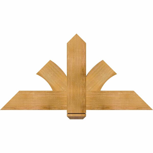 Ekena Millwork Redmond Rough Sawn Timber Gable Bracket, Western Red Cedar, 48"W x 24"H x 2"D x 6"F, 12/12 Pitch GBW048X24X0206RED00RWR - main